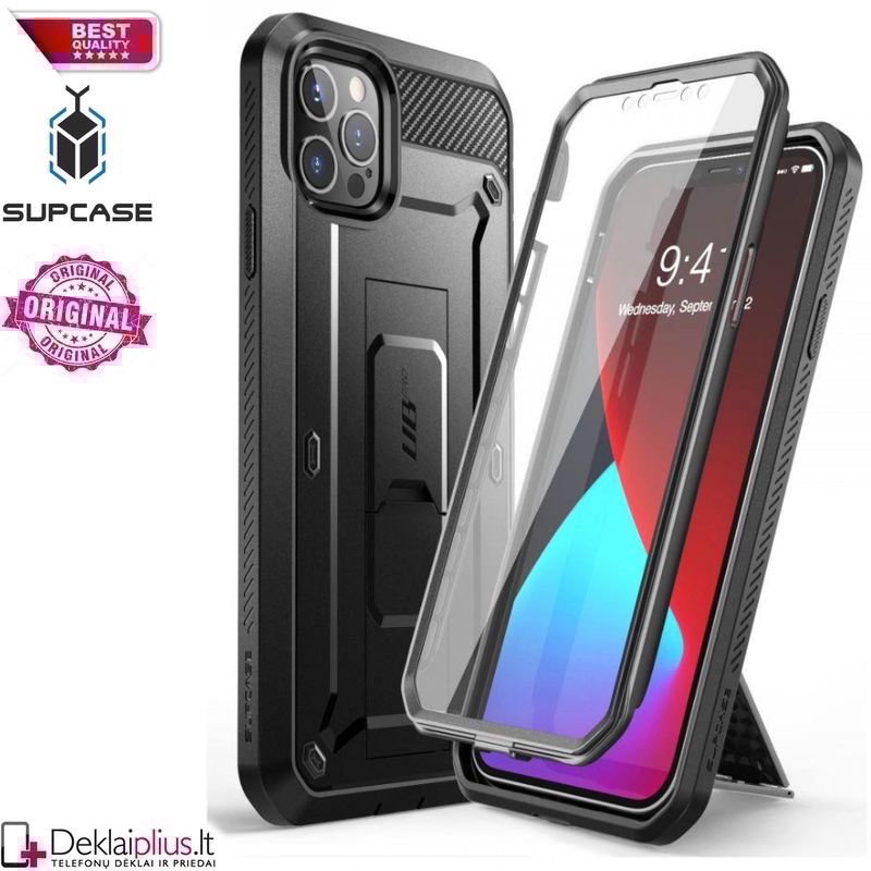 Supcase unicorn beetle pro serijos dėklas + laikiklis (telefonui Apple Iphone 12/12 Pro) Supcase unicorn beetle pro serijos dėklas + laikiklis (telefonui Apple Iphone 12/12 Pro)